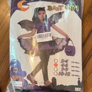 Purple Bat Girl Costume for Kids